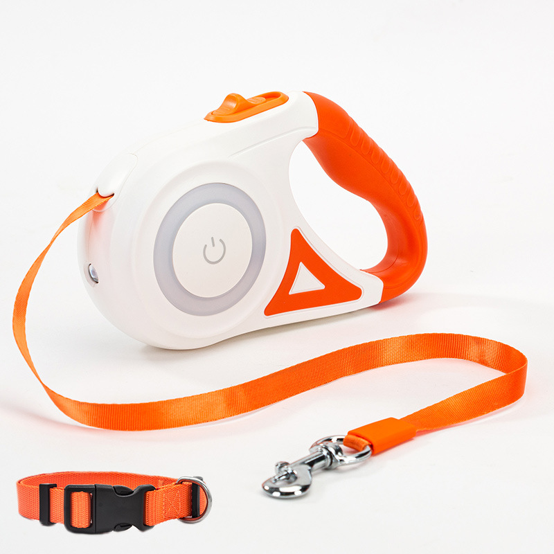 Dog Leash Retractable Leash And Dog Collar Spotlight Automatic Pet Dog Cat Traction Rope For Small Medium Dogs Pet Product — view 12