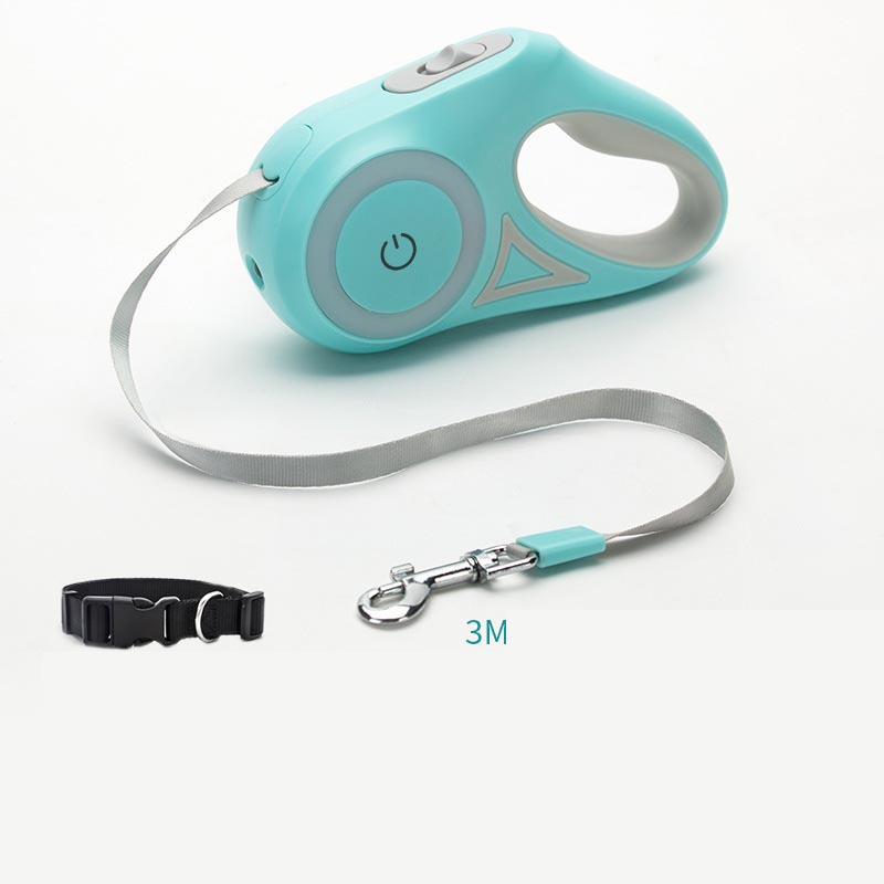 Dog Leash Retractable Leash And Dog Collar Spotlight Automatic Pet Dog Cat Traction Rope For Small Medium Dogs Pet Product — view 4