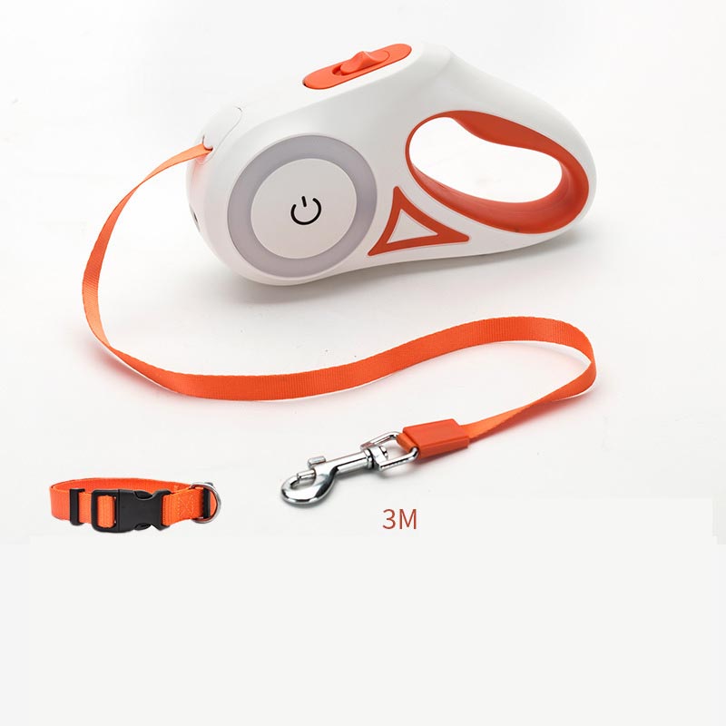 Dog Leash Retractable Leash And Dog Collar Spotlight Automatic Pet Dog Cat Traction Rope For Small Medium Dogs Pet Product — view 7