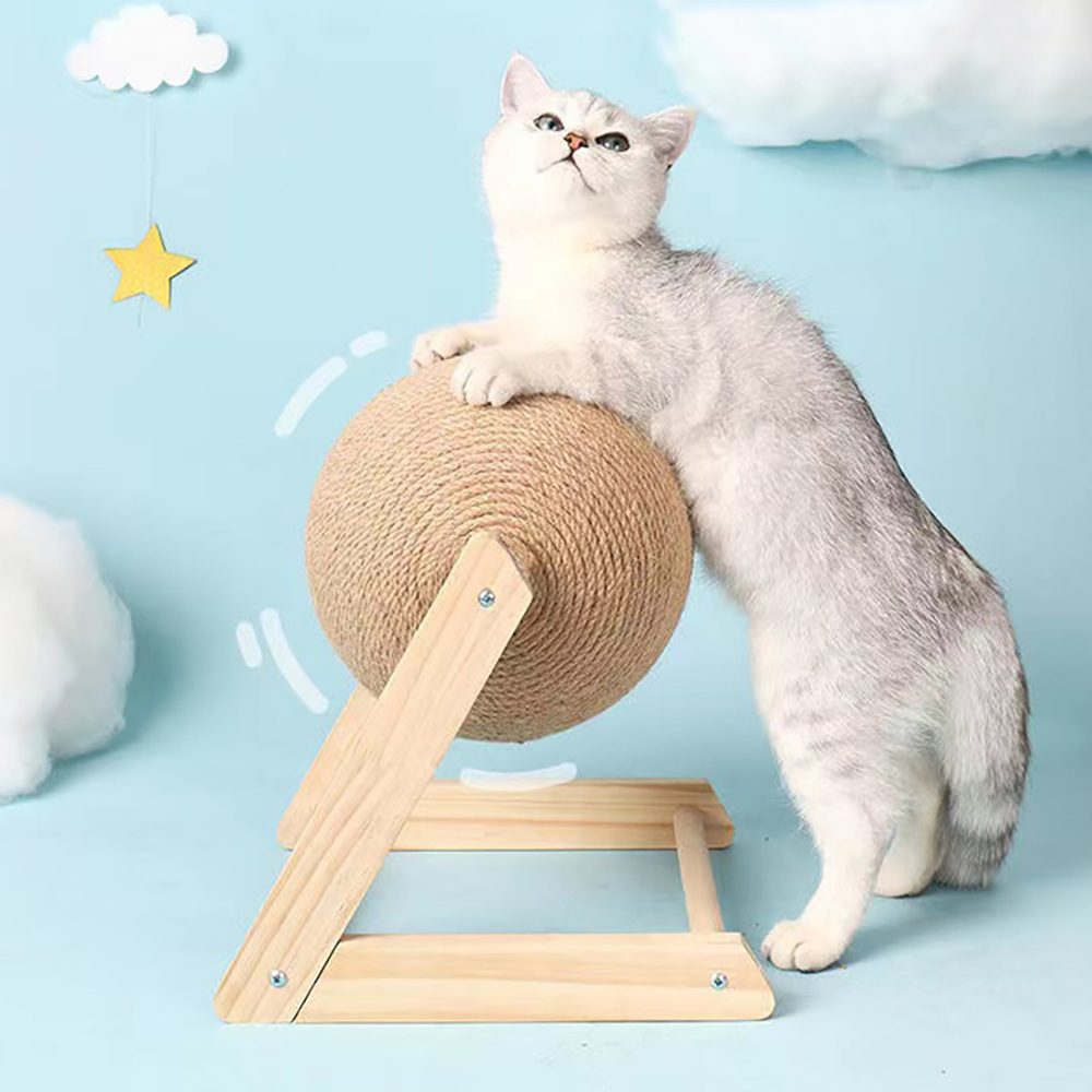 Professional Vertical Cat Toy Sisal Cat Catching Ball — view 3
