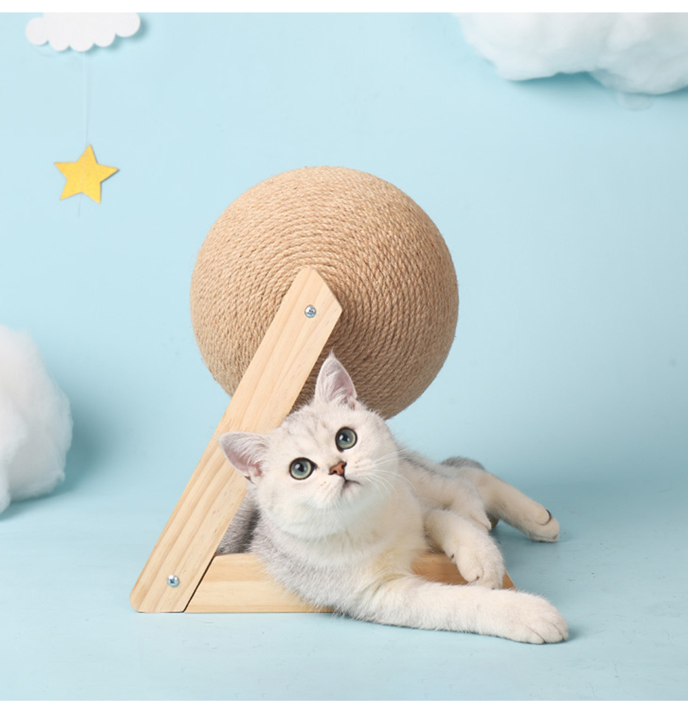 Professional Vertical Cat Toy Sisal Cat Catching Ball — view 9