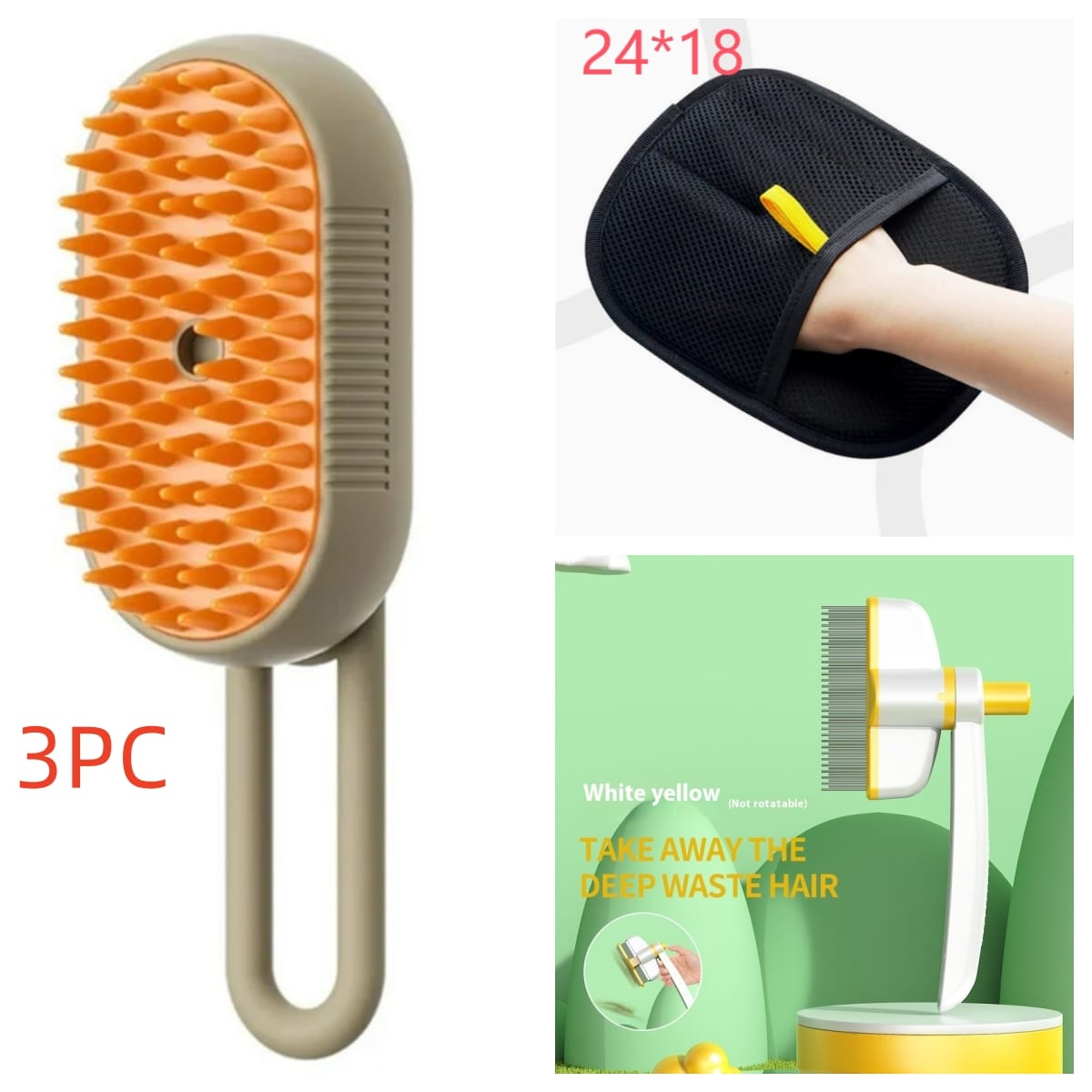 Cat Steam Brush Steamy Dog Brush 3 In 1 Electric Spray Cat Hair Brushes For Massage Pet Grooming Comb Hair Removal Combs Pet Products — view 11