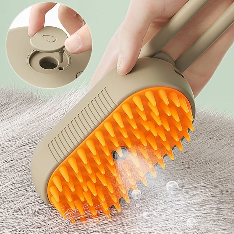 Cat Steam Brush Steamy Dog Brush 3 In 1 Electric Spray Cat Hair Brushes For Massage Pet Grooming Comb Hair Removal Combs Pet Products — view 4