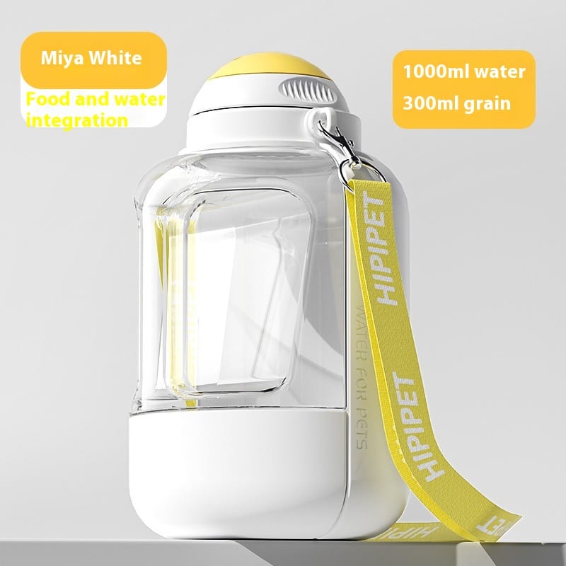 2 In 1 Dog Large Capacity Pets Out Drinking Pot Cat Water Dispenser Portable Water Cup Water And Food Integrated Bowl Pet Products — view 4