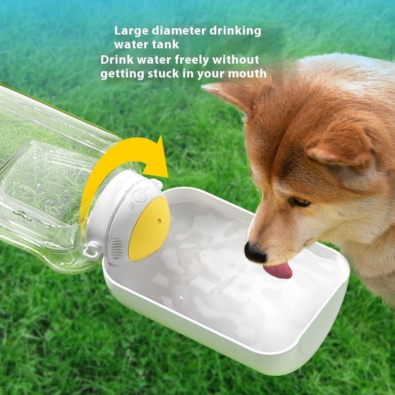 2 In 1 Dog Large Capacity Pets Out Drinking Pot Cat Water Dispenser Portable Water Cup Water And Food Integrated Bowl Pet Products — view 6