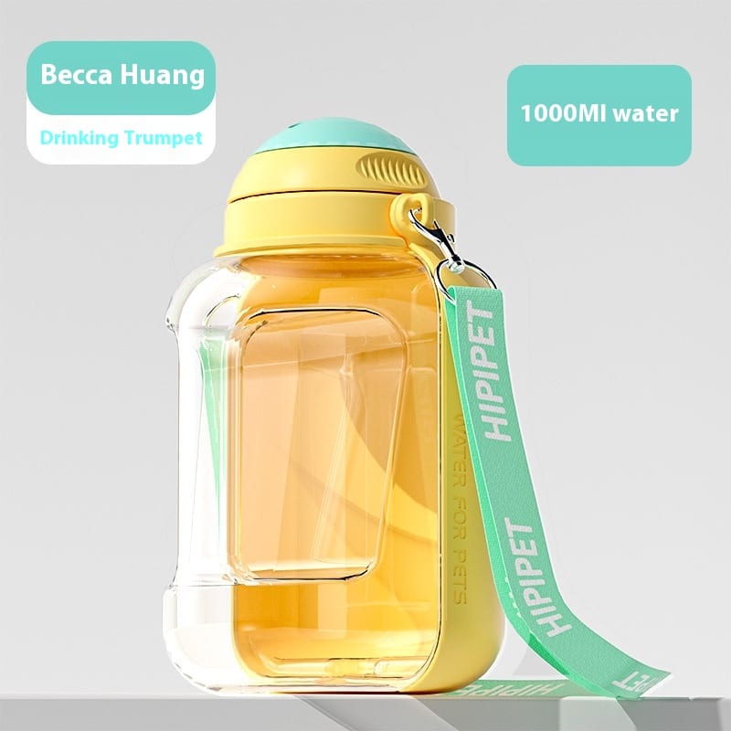 2 In 1 Dog Large Capacity Pets Out Drinking Pot Cat Water Dispenser Portable Water Cup Water And Food Integrated Bowl Pet Products — view 10