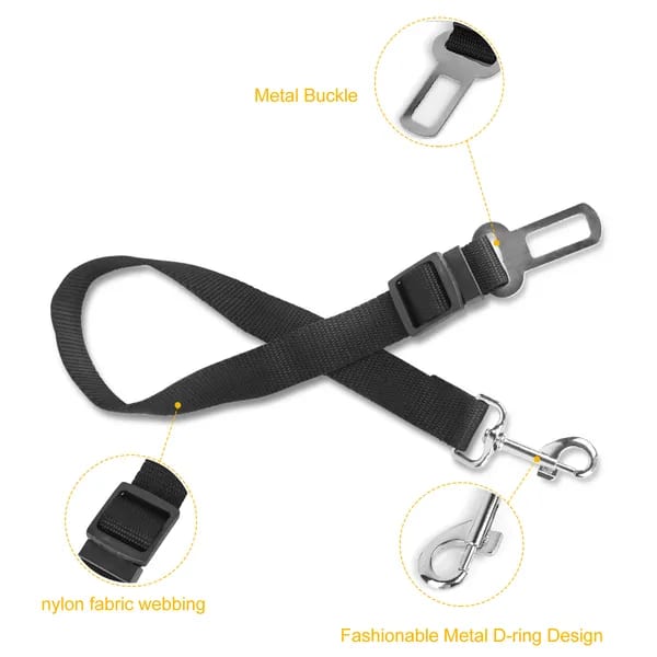 2Pcs Pet Dog Seat Belt Leash Adjustable Pet Dog Cat Safety Leads Harness — view 2
