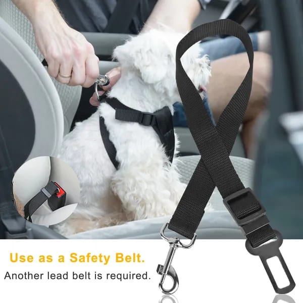 2Pcs Pet Dog Seat Belt Leash Adjustable Pet Dog Cat Safety Leads Harness — view 5