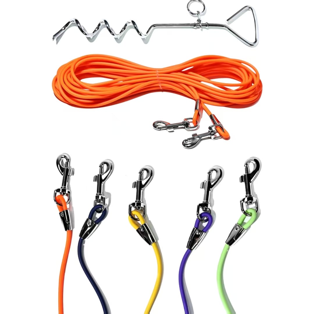 Ground Stake Fixed Dog Leash Allows Your Beloved Dog To Play More Freely — view 11