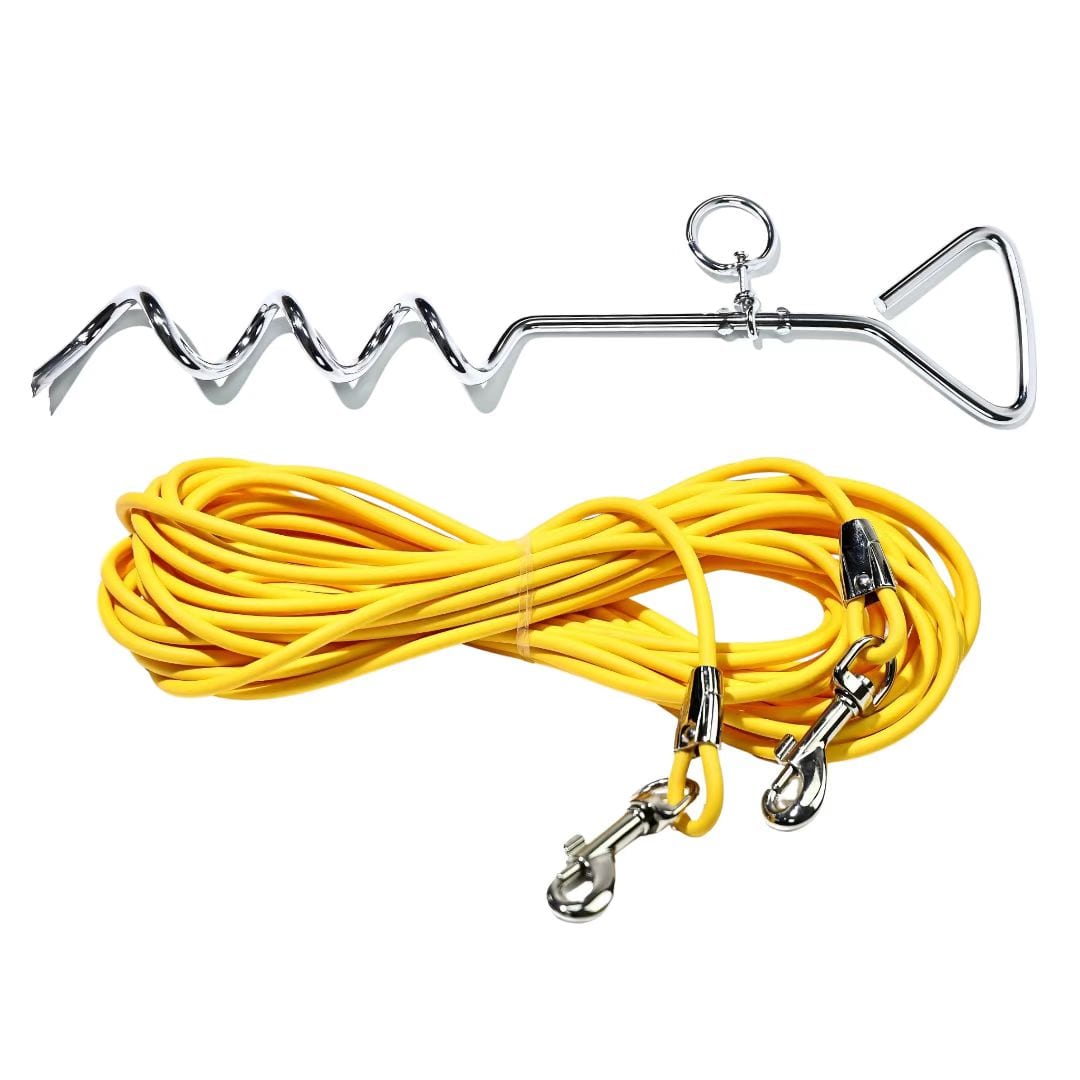 Ground Stake Fixed Dog Leash Allows Your Beloved Dog To Play More Freely — view 12