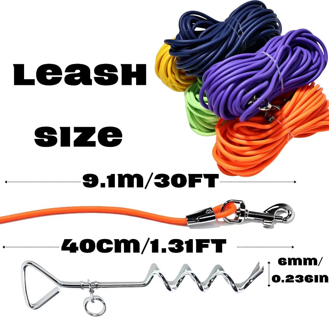 Ground Stake Fixed Dog Leash Allows Your Beloved Dog To Play More Freely — view 5