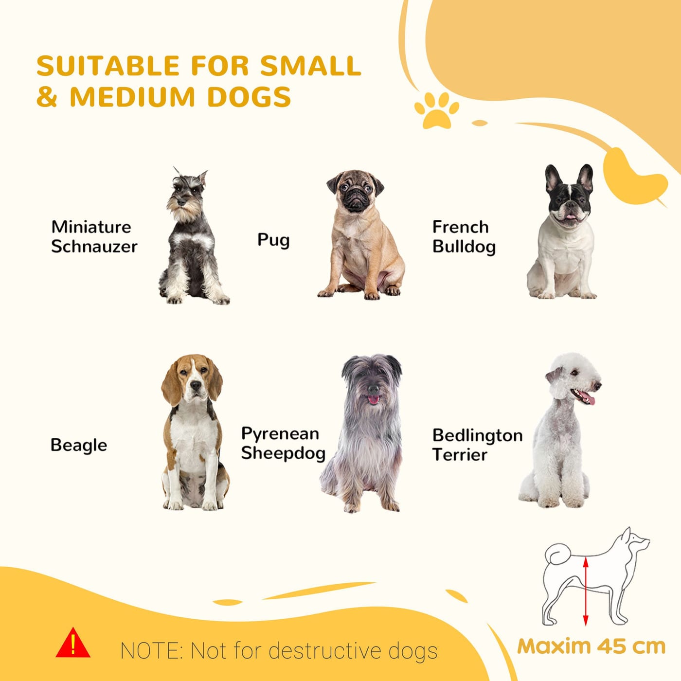 71" W x 27" H Extra Wide Freestanding Pet Gate with Adjustable Length Dog, Cat, Barrier for House, Doorway, Hallway, Natural — view 7