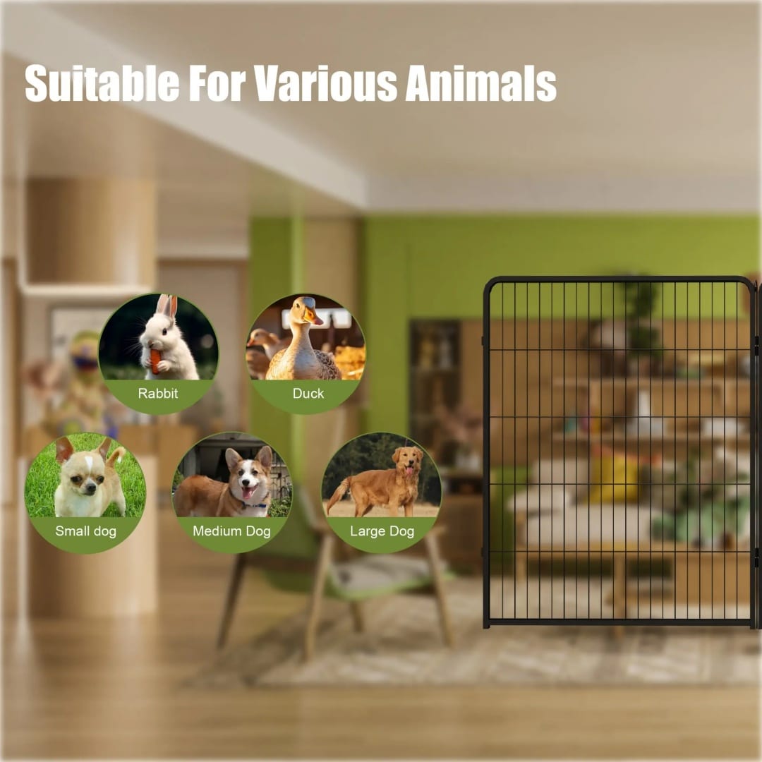 Dog Playpen, 40 Inch 16 Panels Puppy Playpen, Dog Exercise Pen For Large  Medium  Small Dogs, Foldable Dog Pen With Doors For RV, Camping, Yard — view 10