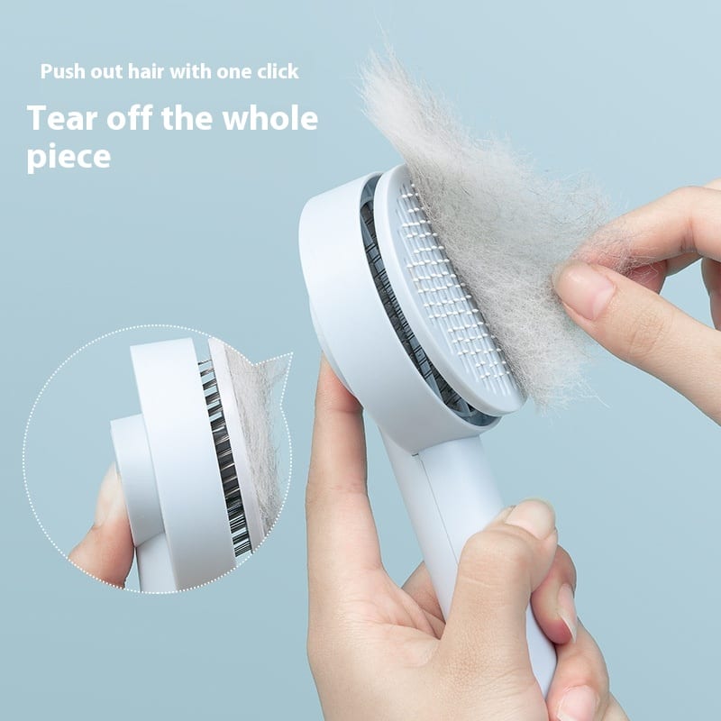 Pet Needle Comb Hair Remover Brush Dog And Cat Pet Comb Self Cleaning Massage Brushes Grooming Supplies — view 4