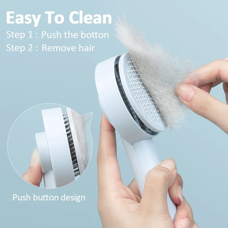 Pet Needle Comb Hair Remover Brush Dog And Cat Pet Comb Self Cleaning Massage Brushes Grooming Supplies — view 5