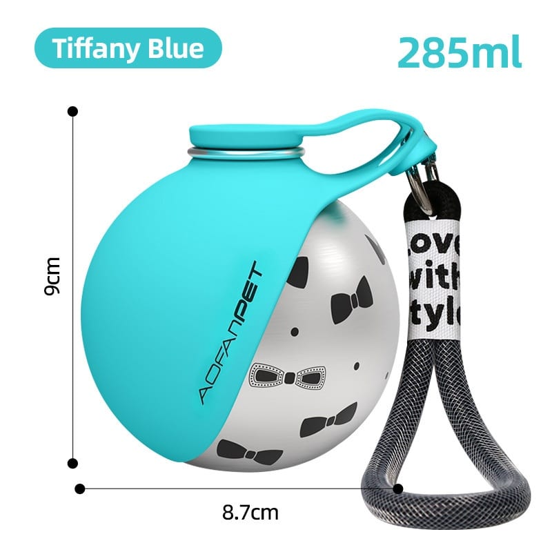 Portable Stainless Steel Dog Water Bottle – Travel Water Dispenser with Built-In Bowl — view 10