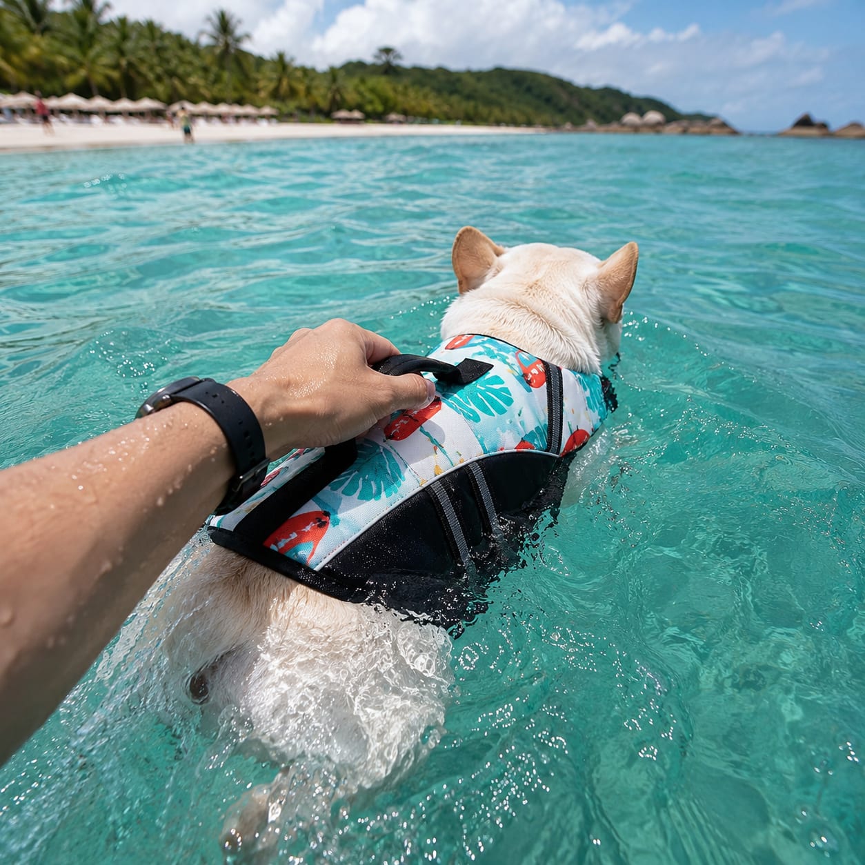 Professional Dog Life Jacket | Adjustable Pet Swimming Vest for Small & Large Dogs — view 14
