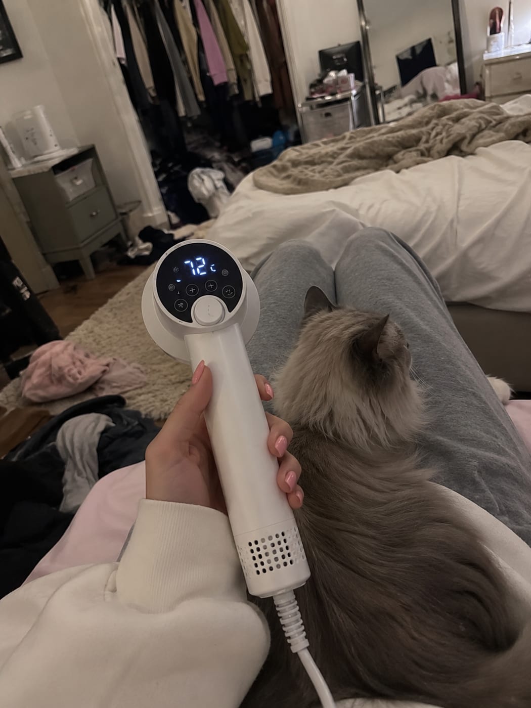 2-in-1 Pet Grooming Dryer Brush | Silent Hair Dryer & Comb for Dogs & Cats — view 11